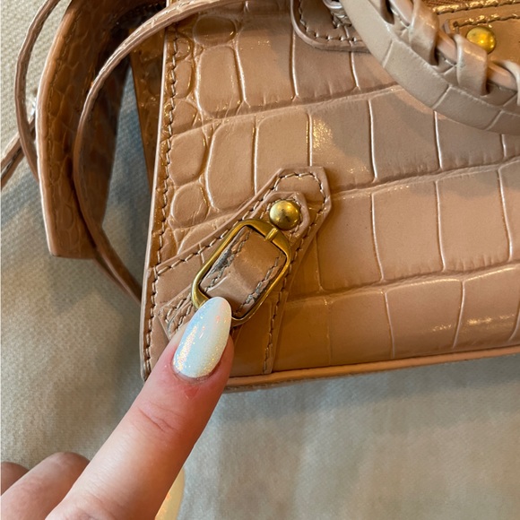 🧡Balenciaga🧡Neo Classic Crocodile Embossed Mini Handbag - Picture 7 of 10